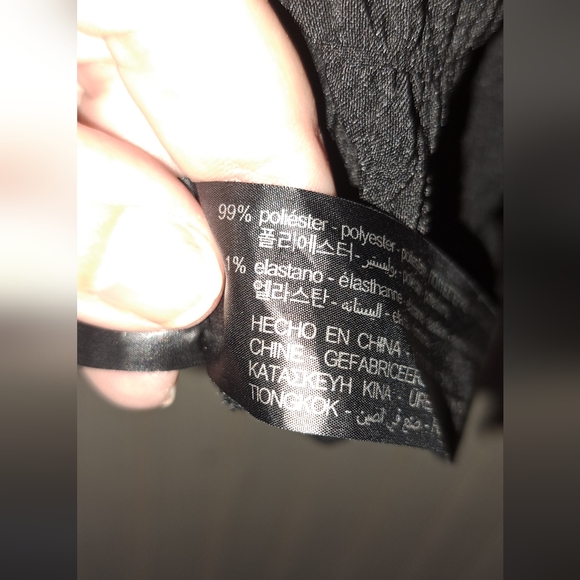 Zara Black Textured Mini Dress - Picture 10 of 14